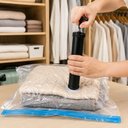 Ver imagem 5 de Bomba Vacuo para Saco Organizador Succao Manual Retira Ar Volume Roupas Economizar Espaco Enxoval Vi