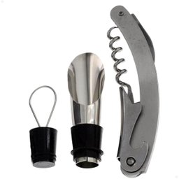 Bico Dosador Vinho Aço 201 + Rolha Preservadora - 1