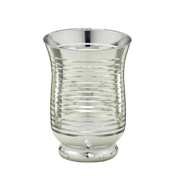 Vaso de Vidro Prata 14,5cm - 2