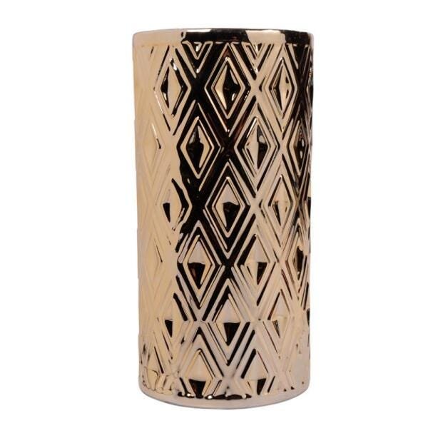 Vaso decorativo Dourado 28,5cm - 2