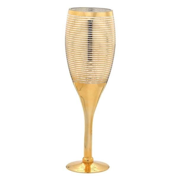 Vaso vidro Dourado 49,5cm - 1