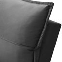 Ver imagem 6 de Sofá Retrátil Reclinável para Sala 3 Lugares 230cm Niels F04 Veludo Cinza Escuro - Lyam Decor