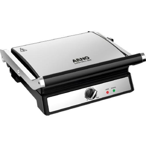 Super Grill Arno Inox Ggra Abertura 180° - Inox 1200w