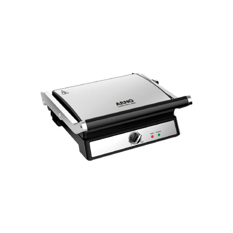 Super Grill Arno Inox Ggra Abertura 180° - Inox 1200w