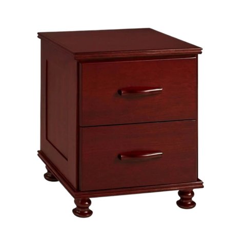 Mesa de Cabeceira New 2 Gavetas 1044 - (mogno Brilhante)