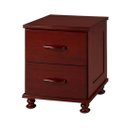 Ver imagem 2 de Mesa de Cabeceira New 2 Gavetas 1044 - (mogno Brilhante)
