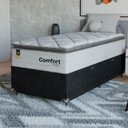 Ver imagem 7 de Cama Box Baú Solteiro + Colchão Comfort Class Pillow Top Branco/suede Preto