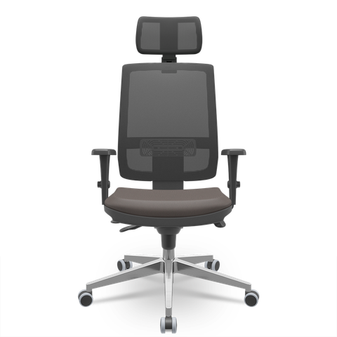 Brizza Tela Slider 3d Apoio Base Aluminio Plaxmetal Ergonômi - Sintético Café