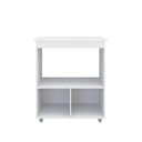 Ver imagem 2 de Multiuso Compacto Ângela 2 Portas 3 Prateleiras MDP Branco Pallazio