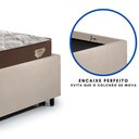 Ver mais imagens de Bicama Box Solteiro 103x208 Suede Bege com 2 Colchões Relax Adorabile Molas Ensacadas Ecoflex