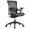 Cadeira de Escritório Diretor Giratória Ergonômica em Tela Mesh Preta Modelo Skate - 2