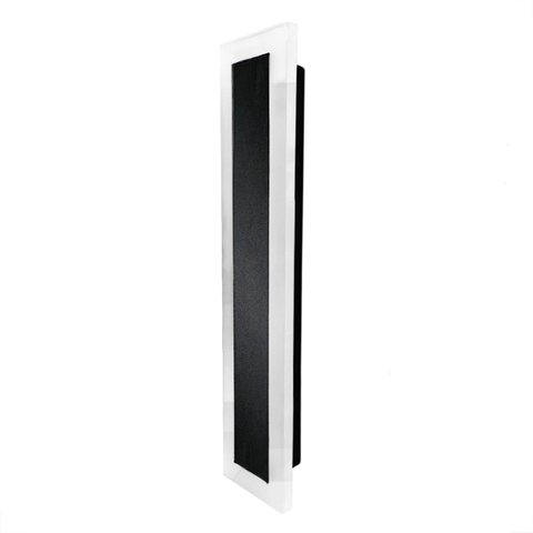 5 Arandela Preta Externa Borda Luminosa 40 cm Sala LED BET02