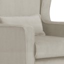 Ver imagem 2 de Poltrona Aurora Pés Balanço Luxo Suede Cores - DS Estofados - Bege