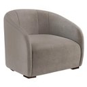 Ver imagem 1 de Poltrona Decorativa Julia Suede Marrom Rato - Dominic Decor