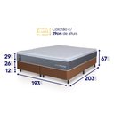 Ver imagem 3 de Conjunto Box Marrom Argel Cinza Espuma D33 King 193x203x67 - King House