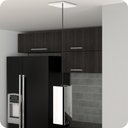 Ver imagem 1 de Pendente Industrial Inox Quadrado Moderno Luminária Elg
