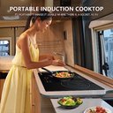 Ver imagem 6 de Amzchef Cooktop Dupla de Indução 2 Bocas com 9 Níveis de Potência (preto)