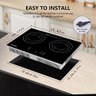 Amzchef Cooktop Dupla de Indução 2 Bocas com 9 Níveis de Potência (preto) - 3