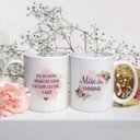Ver imagem 4 de Conjunto de Canecas Personalizadas Casamento Mães Dos Noivos