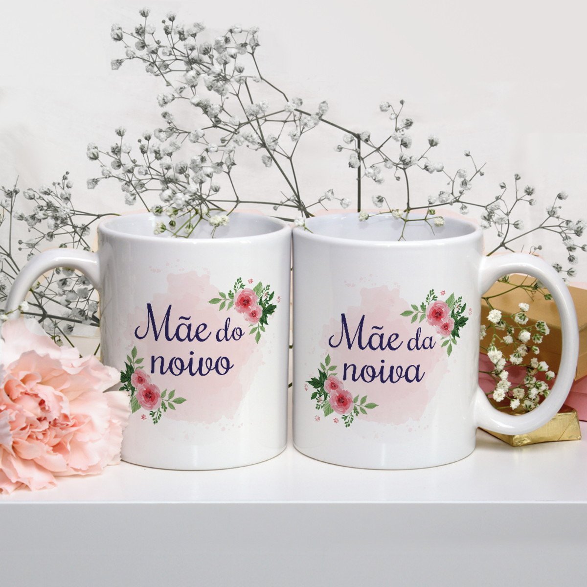 Conjunto de Canecas Personalizadas Casamento Mães dos Noivos - 5