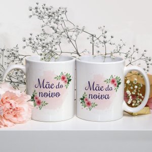 Conjunto de Canecas Personalizadas Casamento Mães dos Noivos