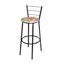 Ver imagem 1 de Banqueta Alta Para Cozinha Epoxi Preta Estofado Cerveja