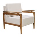 Ver imagem 2 de Poltrona Yasmim Tecido Linho