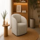 Ver imagem 1 de Poltrona Luna Giratória Moderna com Design Sofisticado e Confortável
