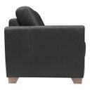 Ver imagem 7 de Sofá 2 Lugares Sala de Estar 1,55M Estocolmo Couro Preto - Gran Belo