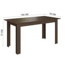 Ver imagem 3 de Conjunto Mesa Atlanta 6 Cadeiras Noce