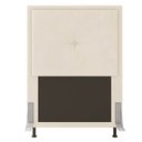 Ver imagem 4 de Cabeceira Solteiro Cama Box 90cm para Quarto Ametista Suede Bege M11 - D’Rossi