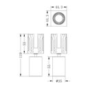 Ver imagem 4 de Módulo Spot de Embutir Led Nordecor Tap 6662 5w Irc 90 Bivolt Branco 2700k Luz Amarela