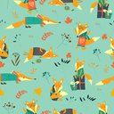 Ver imagem 2 de Papel de Parede Infantil - Raposa Arte Destaque 3,50 Metros