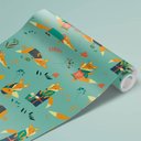 Ver imagem 3 de Papel de Parede Infantil - Raposa Arte Destaque 3,50 Metros