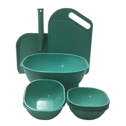 Kit de Utensílios de Cozinha Verde Tiffany Coordenado - 1