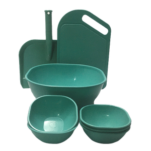 Kit de Utensílios de Cozinha Verde Tiffany Coordenado