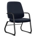 Ver imagem 2 de Kit 02 Cadeiras Executiva Diretor Base Fixa Hub F02 Sintético Azul - Lyam Decor