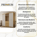 Ver imagem 5 de Guarda-Roupa Doha Gold Vidro Reflecta Casal MDF 6 Portas 4 Gavetas Espaçoso Closet Dormitório Luxo: