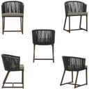 Ver imagem 5 de Mesa com 4 Cadeiras e Noronha Estofado 8 Trama Original Preto