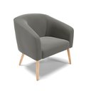 Ver imagem 4 de Kit 01 Namoradeira 02 Lugares e 01 Poltrona Stella Suede Grafite Pés Palito Natural - D'Rossi