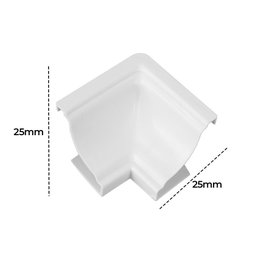 Canto Interno Moldura em Pvc 100 Un Azn - Branco Gelo - 4