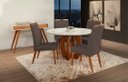 Ver imagem 1 de Mesa de jantar + 4 Cadeiras Itália Tampo Redondo 120cm A 10
