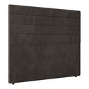 Ver imagem 3 de Cabeceira King Size Napoli 193cm Veludo Marrom c/ Frame Italian Flex