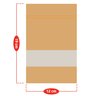Saco Stand Up Pouch Kraft com Visor e Zíper 12 X 19 Cm - Pacote com 50 Unidades - 5