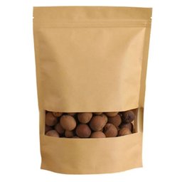 Saco Stand Up Pouch Kraft com Visor e Zíper 12 X 19 Cm - Pacote com 50 Unidades - 2