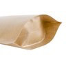 Saco Stand Up Pouch Kraft com Visor e Zíper 12 X 19 Cm - Pacote com 50 Unidades - 4