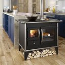 Ver imagem 2 de Fogão Lenha Dupla Combustão Tampo Ferro Fundido F800VE Metávila