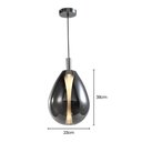 Ver imagem 4 de Lustre Pendente Skylight Thunder 4042 M Led Bivolt Cromado/fume