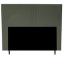 Ver imagem 1 de Cabeceira Cama Box Queen Lisboa 160 Cm Suede Cinza MV Estofados