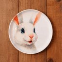 Ver imagem 1 de Prato Decorativo Parede com Suporte Coelho Páscoa de 21,5cm Sorrisos C
